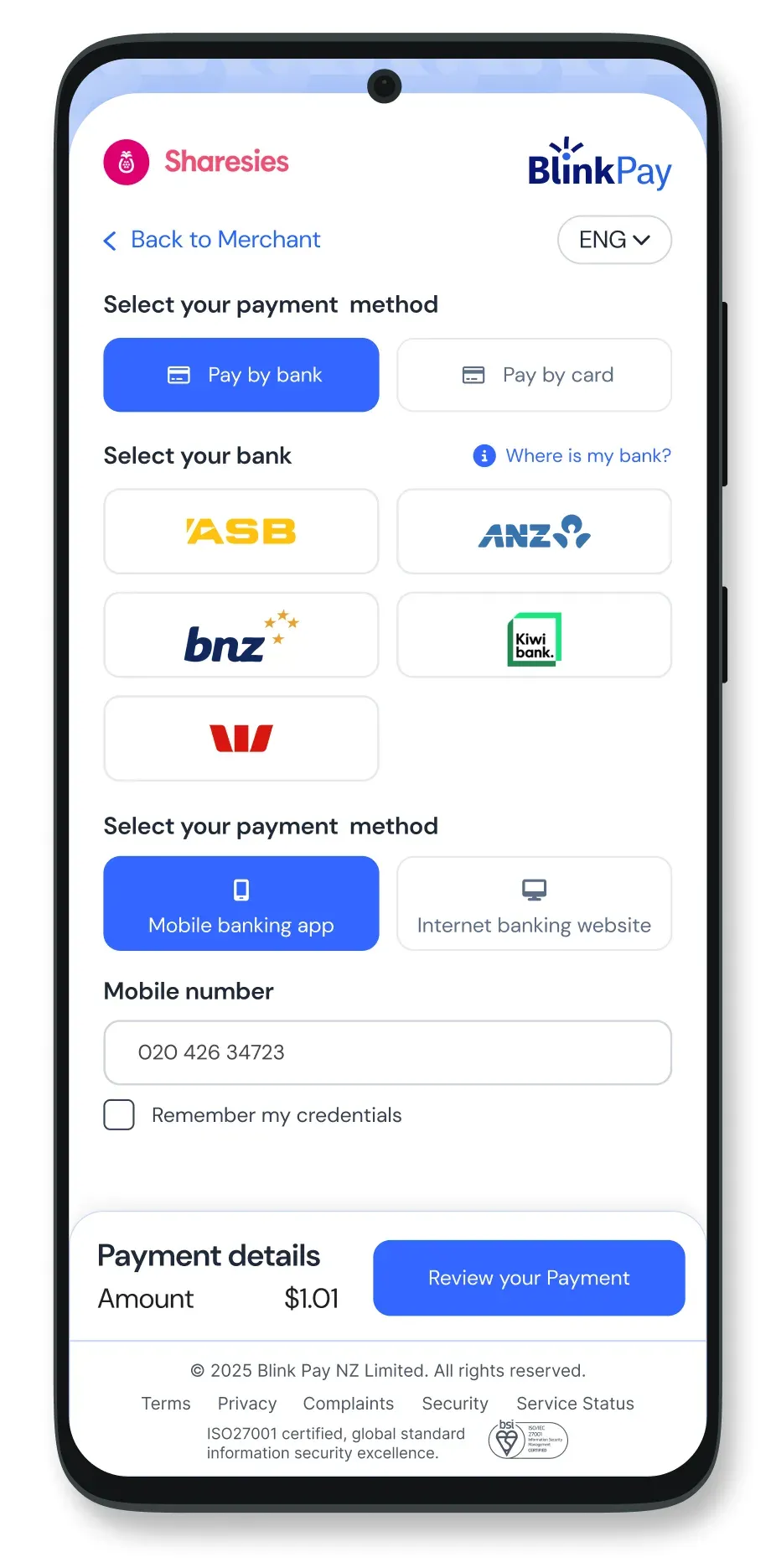 Confident Kiwi business owner using BlinkPay's payment solution